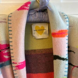 Kerri Rosenthal Cashmere Cardigan Size L NWOT. Reversible.